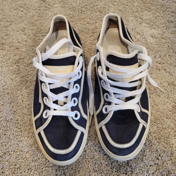 Louis Vuitton Men's Blue & White Sneakers - Size 6.5 - Picture 2 of 4